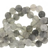Natural stone beads round 6mm matte Magic crystal